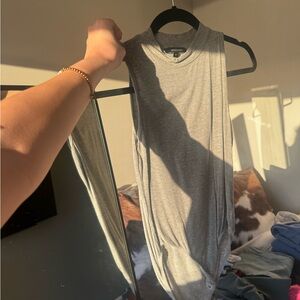 Gray Sleeveless Bodysuit